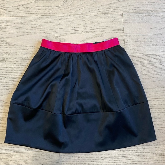 H&M Conscious Collection Skirt, Black/Pink, Puffy, Mini, Satin Finish, US 6 - Picture 6 of 10
